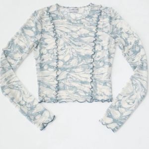 URBAN OUTFITTERS Mesh Long Sleeve Top